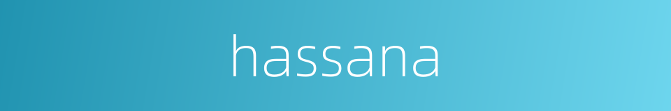 hassana的同义词