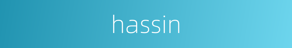 hassin的同义词