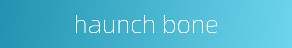 haunch bone的同义词
