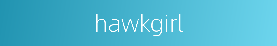 hawkgirl的同义词