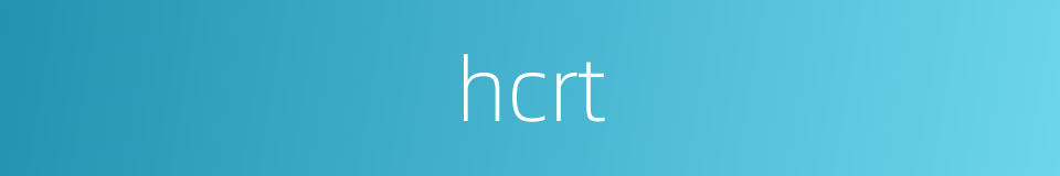 hcrt的同义词