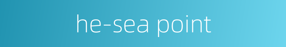 he-sea point的同义词