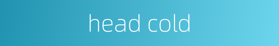 head cold的同义词