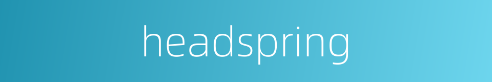 headspring的同义词