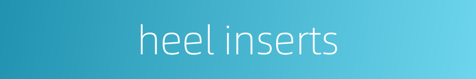 heel inserts的同义词