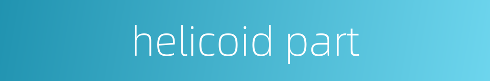 helicoid part的同义词