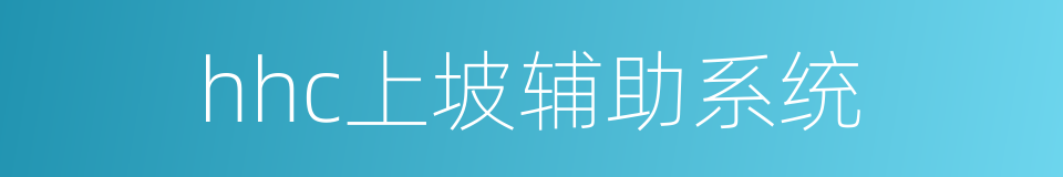hhc上坡辅助系统的同义词