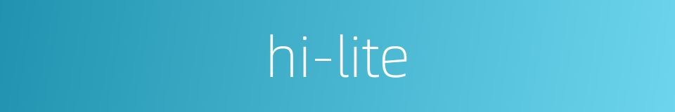 hi-lite的同义词