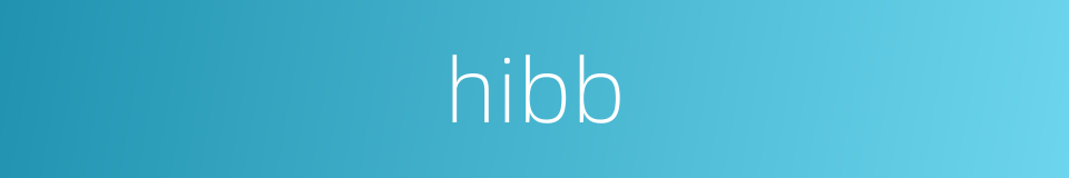 hibb的同义词