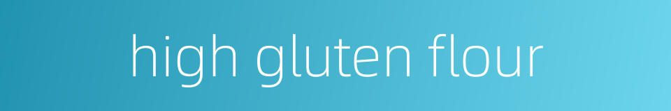 high gluten flour的同义词