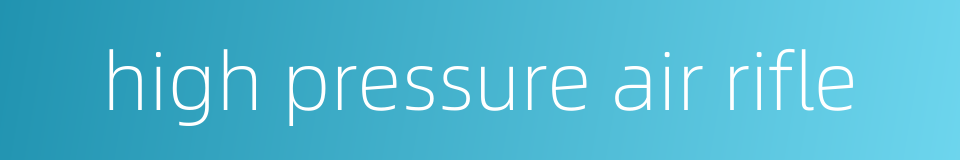 high pressure air rifle的同义词