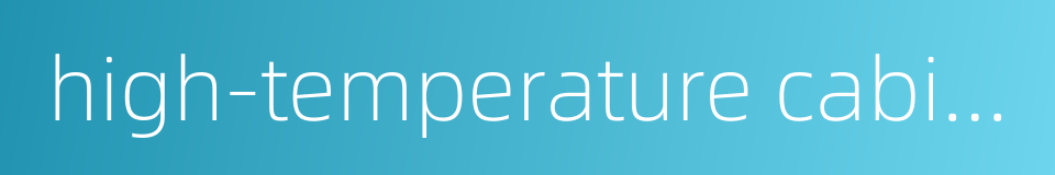 high-temperature cabinet的同义词