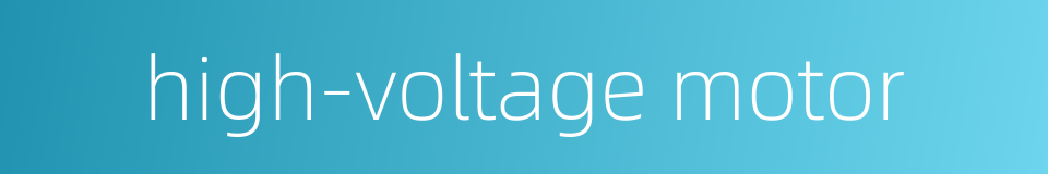 high-voltage motor的同义词