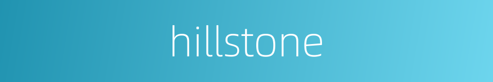 hillstone的同义词