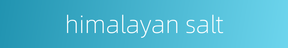 himalayan salt的同义词