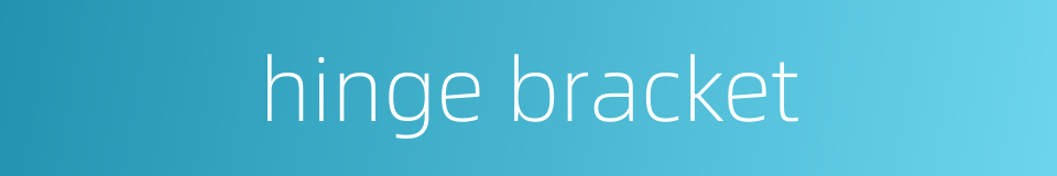 hinge bracket的同义词