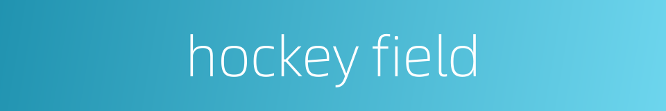 hockey field的同义词