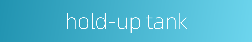 hold-up tank的同义词