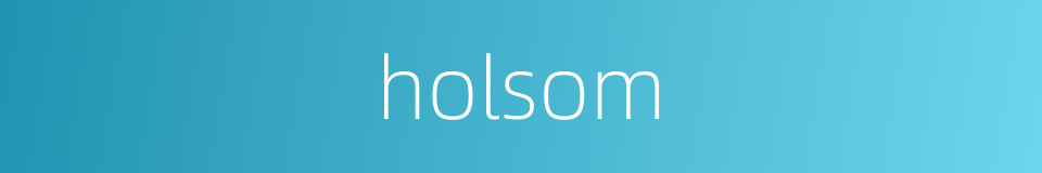 holsom的同义词