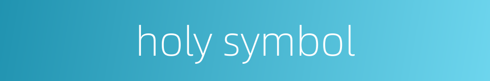 holy symbol的同义词