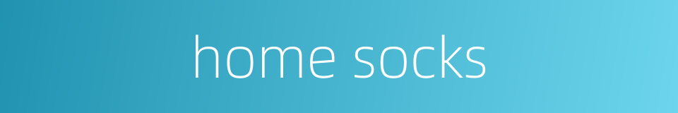 home socks的同义词