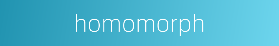 homomorph的同义词