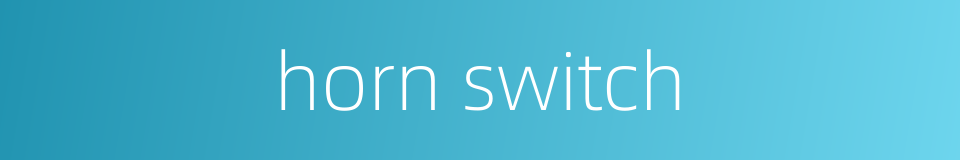 horn switch的同义词