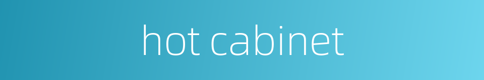 hot cabinet的同义词