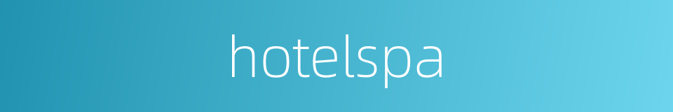 hotelspa的同义词