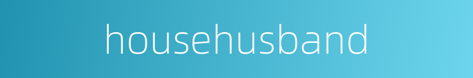 househusband的同义词