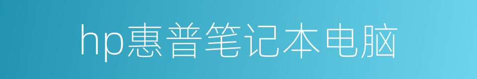 hp惠普笔记本电脑的同义词