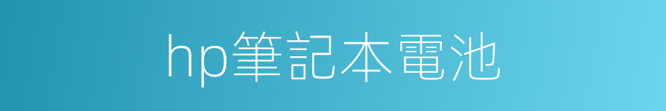 hp筆記本電池的同義詞