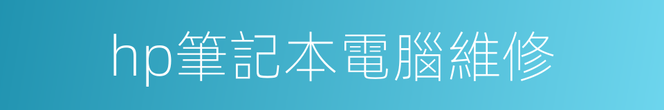 hp筆記本電腦維修的同義詞