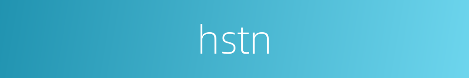 hstn的同义词