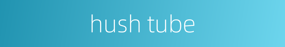 hush tube的同义词