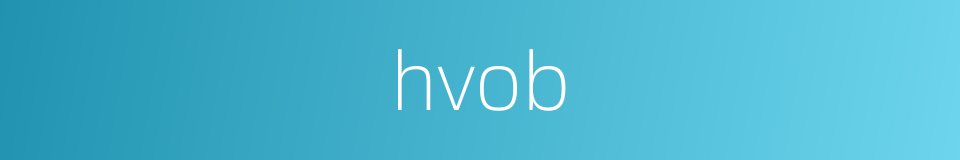 hvob的同义词