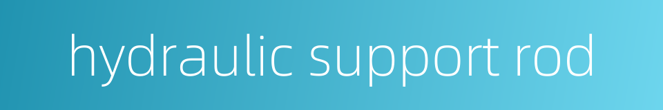 hydraulic support rod的同义词