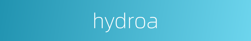 hydroa的同义词