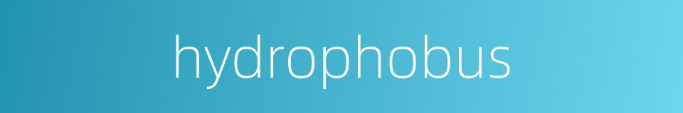 hydrophobus的同义词
