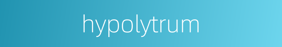 hypolytrum的同义词
