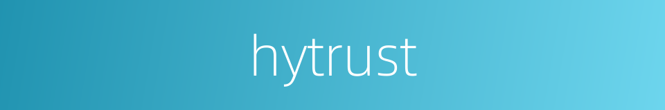 hytrust的同义词