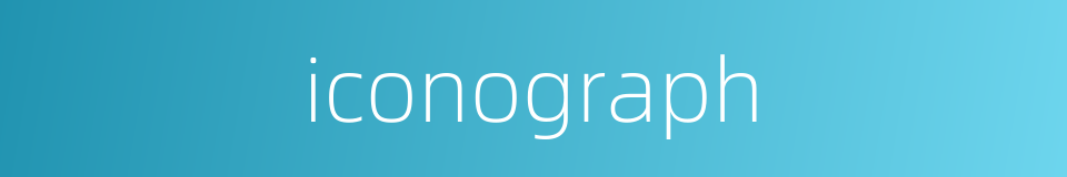 iconograph的同义词