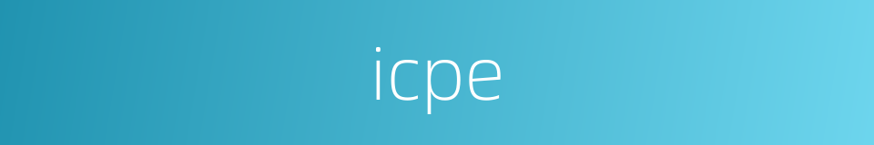 icpe的同义词