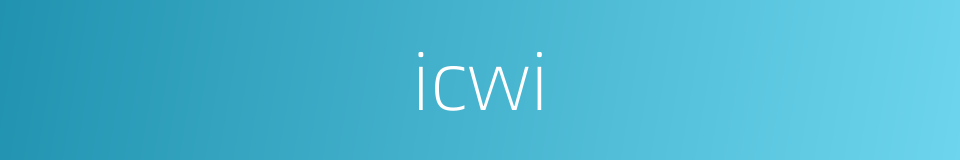 icwi的同义词