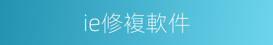 ie修複軟件的同義詞