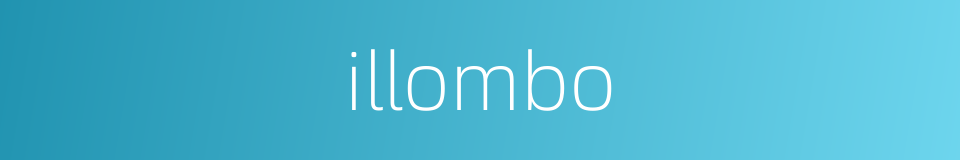 illombo的同义词