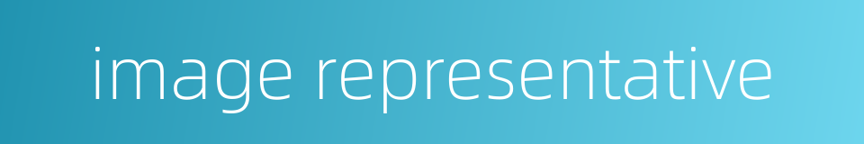 image representative的同义词