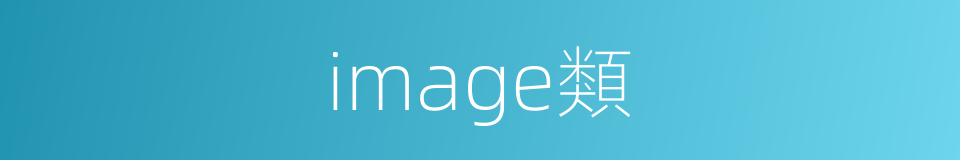 image類的同義詞