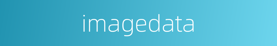 imagedata的同义词