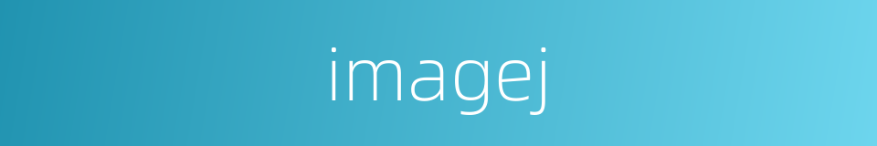 imagej的同义词